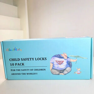 BeiBei Child Safety Locks Cabinet Locks & Straps (White, 10.24inch) NEW In BOX